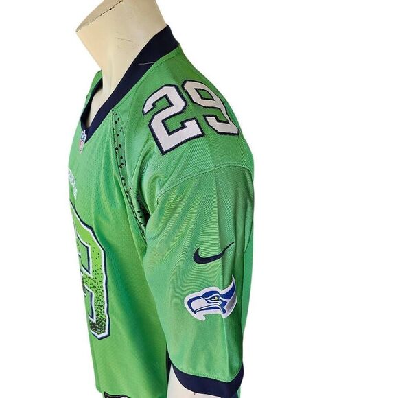 Nike NFL On Field Seattle Seahawks Earl Thomas #29 Jersey Men’s 48 Green Blue - Picture 7 of 14